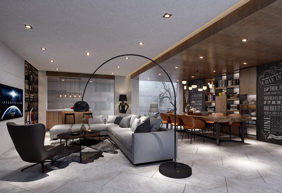 驚艷！簡而不凡的美式簡約案例-楓丹壹號360平方米獨棟別墅裝修